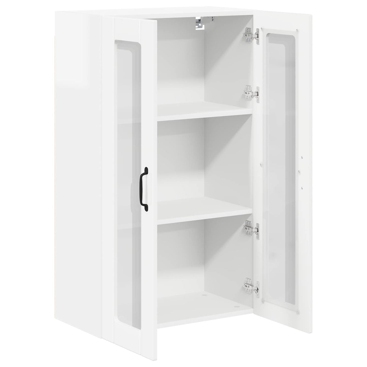 vidaXL Ραφιέρα τοίχου LUCCA Γυαλιστερό Λευκό 60 x 31 x 100 εκ.