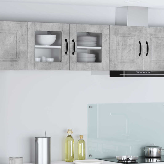vidaXL Ραφιέρα τοίχου PORTO Σκυρόδεμα Γκρι 40 x 31 x 40 εκ.
