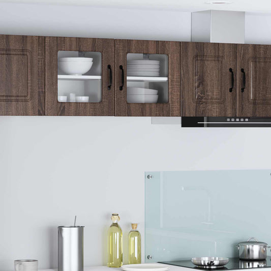 vidaXL Ραφιέρα τοίχου PORTO 2 pcs Καφέ δρυς 40 x 31 x 40 εκ.