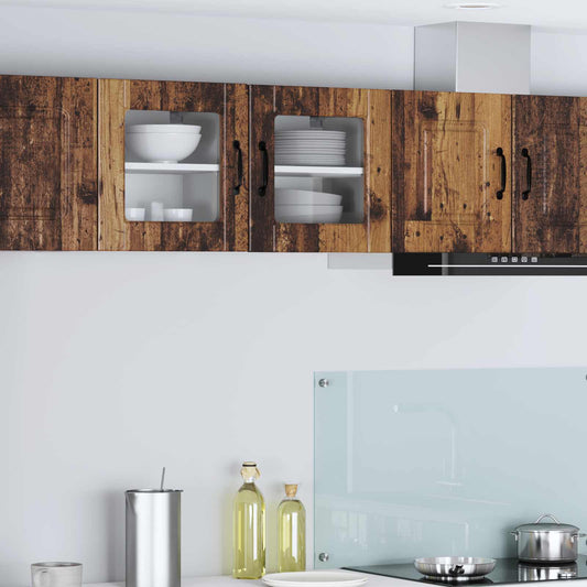 vidaXL Ραφιέρα τοίχου PORTO 2 pcs Παλιό ξύλο 40 x 31 x 40 εκ.