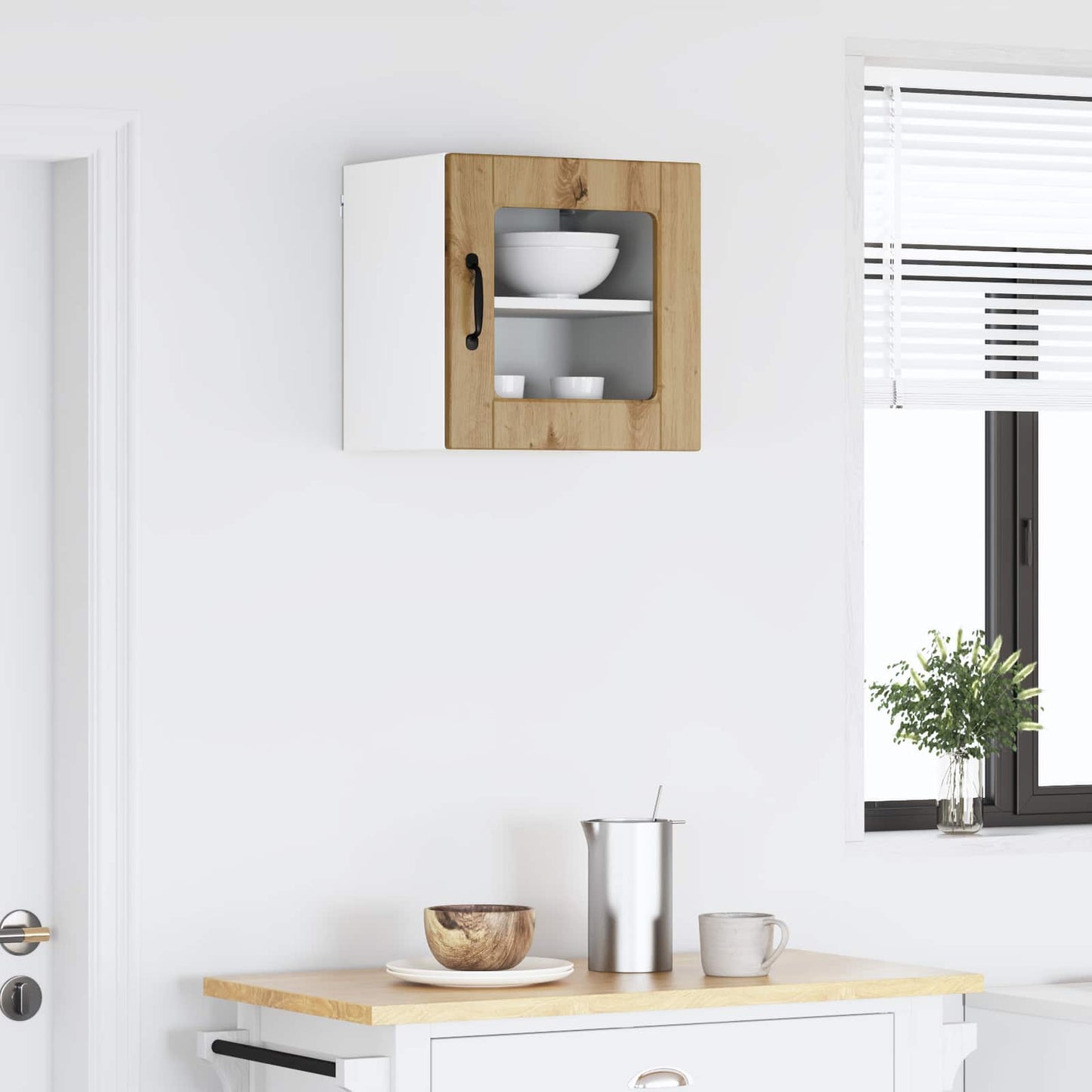 vidaXL Ραφιέρα τοίχου PORTO Artisan Oak 40 x 31 x 40 εκ.