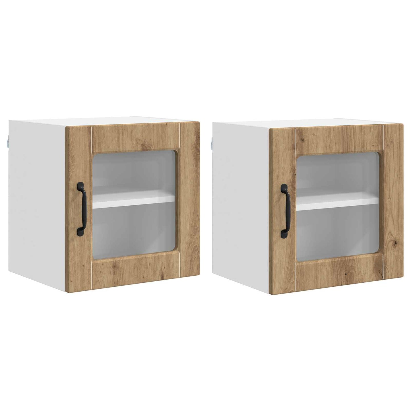 vidaXL Ραφιέρα τοίχου PORTO 2 pcs Artisan Oak Επεξεργασμένο ξύλο