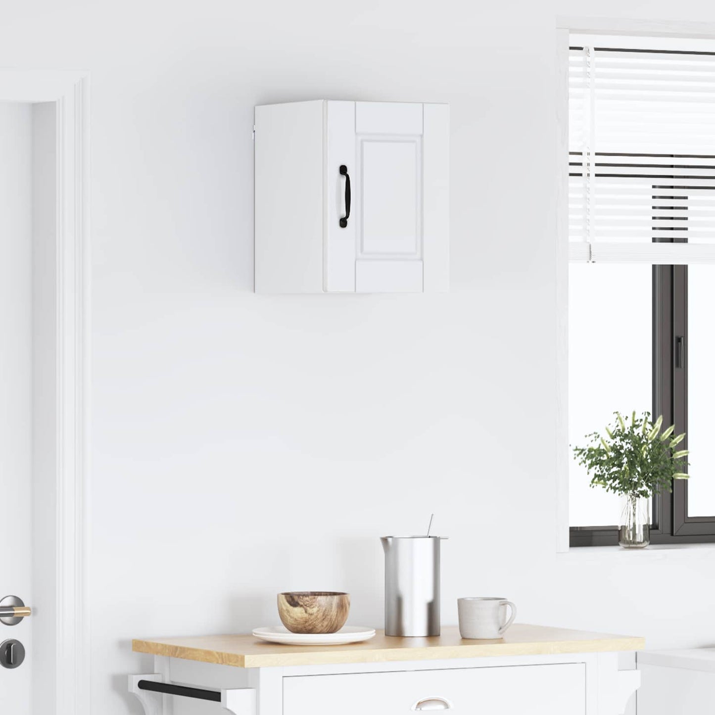 vidaXL Ντουλάπα Κουζίνας Υψηλής γυαλάδας λευκό 30 x 31 x 40 εκ.