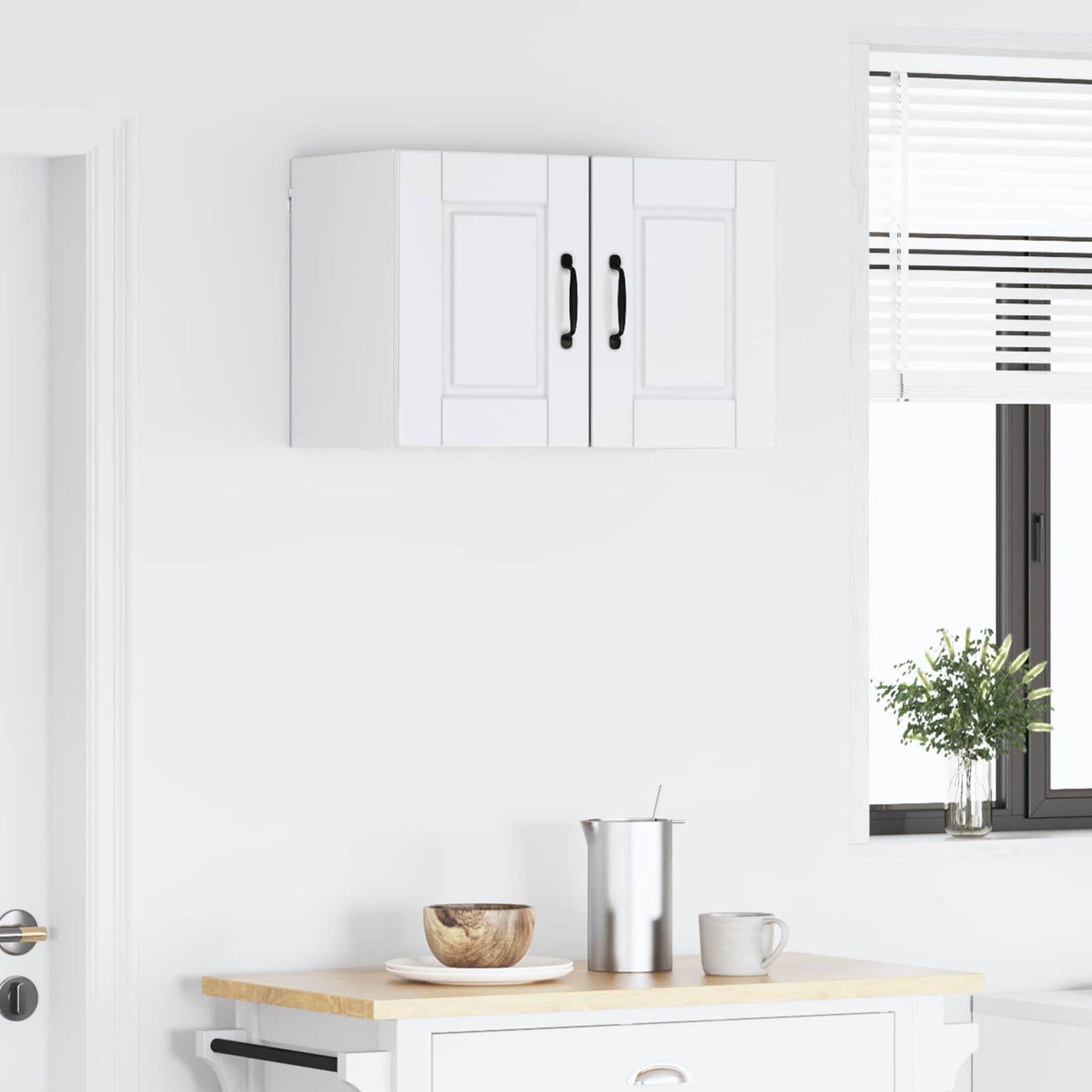 vidaXL Ντουλάπα Κουζίνας 2 pcs Υψηλής γυαλάδας λευκό 30 x 31 x 40 εκ.