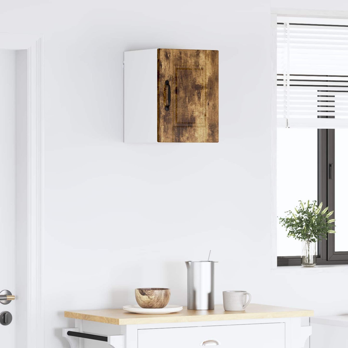 vidaXL Ντουλάπα Κουζίνας με ράφι Καπνιστό Δρύς 30 x 31 x 40 εκ.