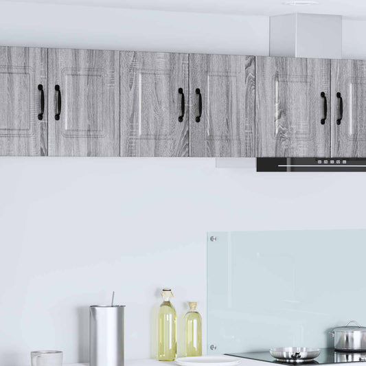 vidaXL Ντουλάπα Κουζίνας με ράφι 2 pcs Γκρίζο Σονομα 30 x 31 x 40 εκ.