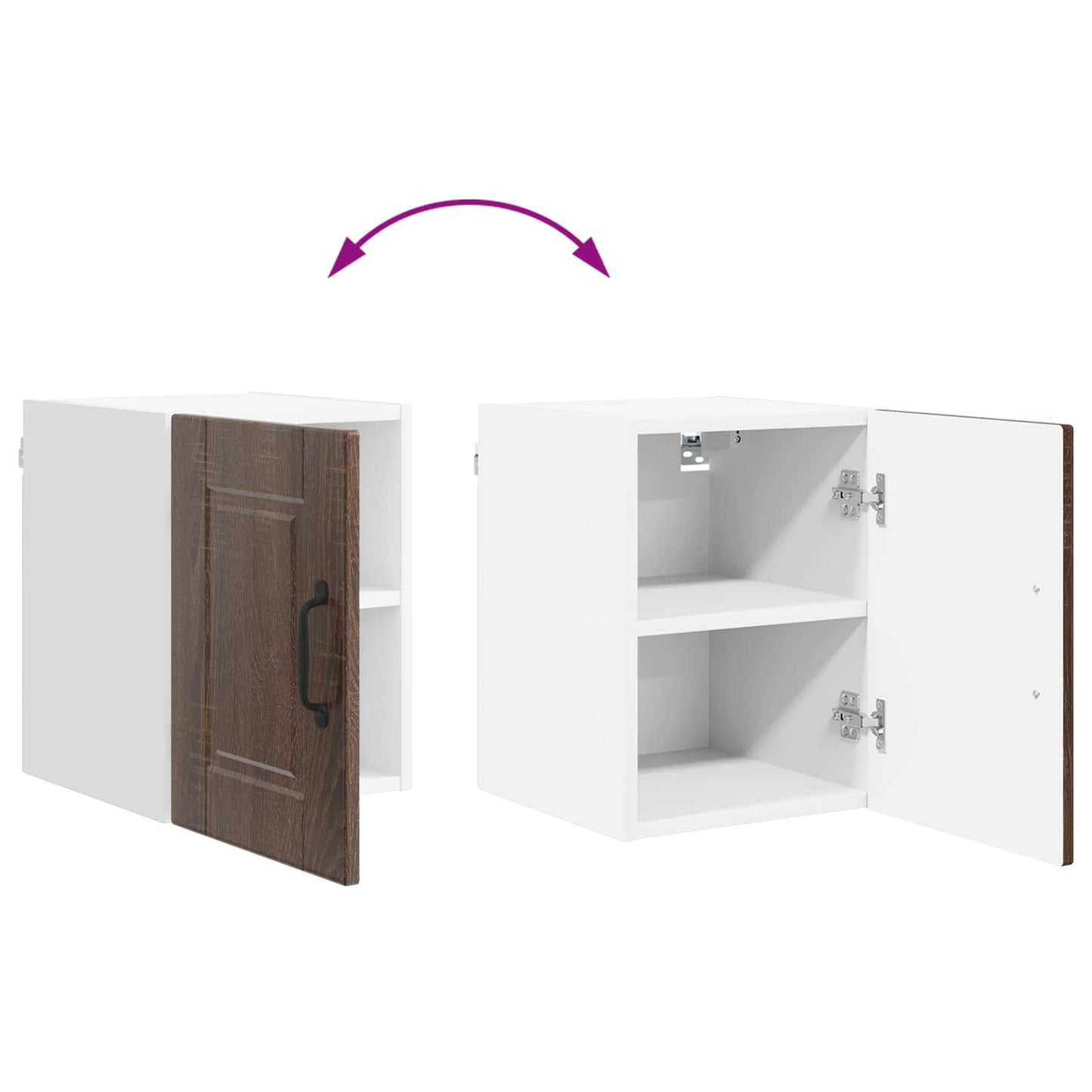 vidaXL Ντουλάπα Κουζίνας Καφέ δρυς 30 x 31 x 40 εκ. Επεξεργασμένο ξύλο