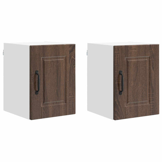 vidaXL Ντουλάπα Τοίχου PORTO 2 pcs Καφέ δρυς 30 x 31 x 40 εκ.