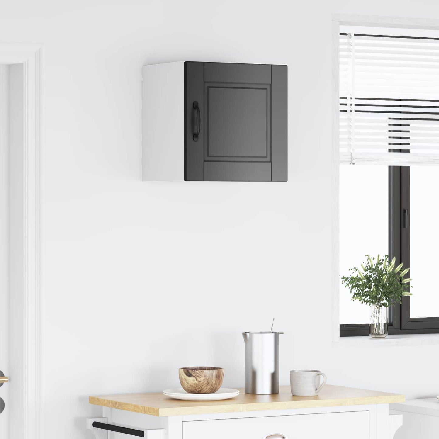 vidaXL Ντουλάπα Κουζίνας Μαύρο 40 x 31 x 40 εκ. Επεξεργασμένο ξύλο