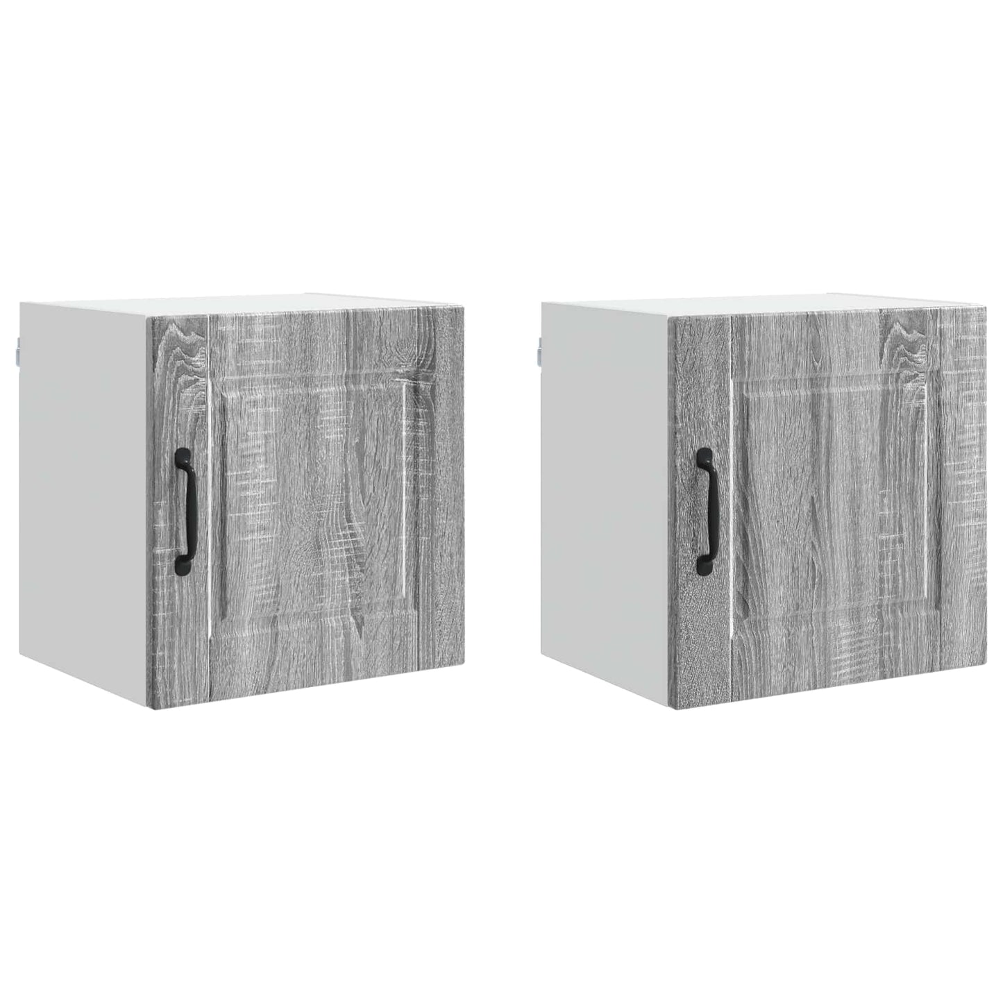 vidaXL Ντουλάπα Κουζίνας με ράφι 2 pcs Γκρίζο Σονομα 40 x 31 x 40 εκ.