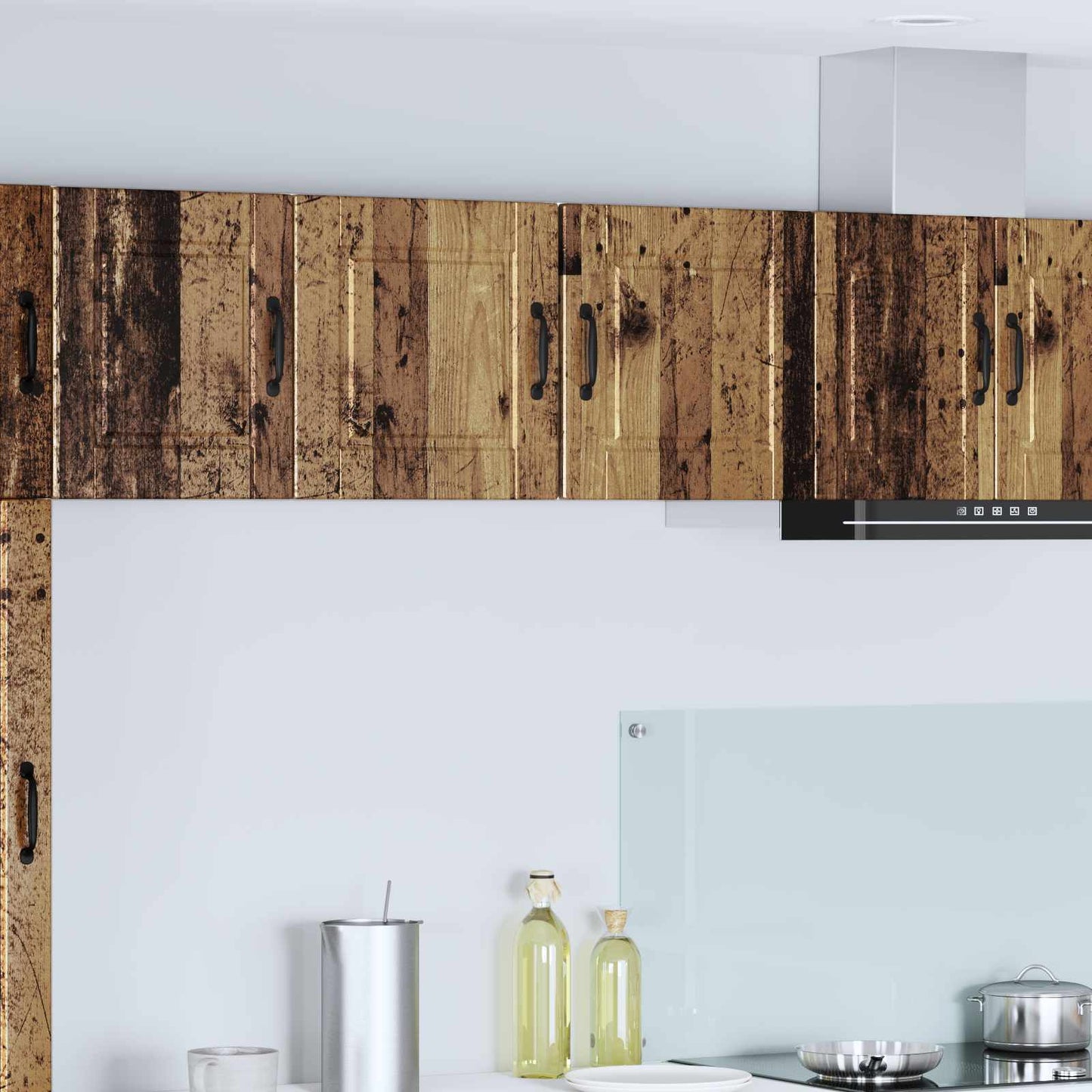 vidaXL Ντουλάπα Κουζίνας με ράφι 2 pcs Παλιό ξύλο 40 x 31 x 40 εκ.