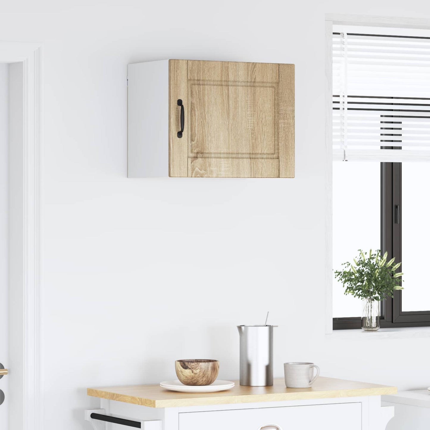 vidaXL Ντουλάπα Κουζίνας με ράφι με πόρτα Δρύς Sonoma 50 x 31 x 40 εκ.