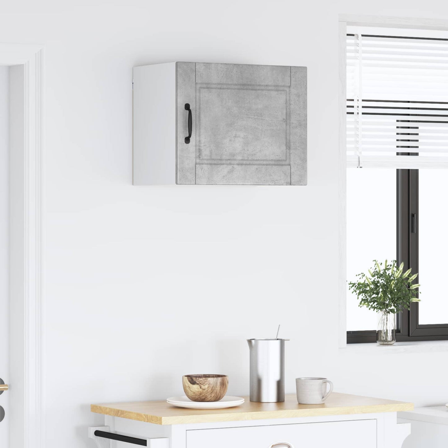 vidaXL Ντουλάπα Κουζίνας με ράφι Σκυρόδεμα Γκρι 50 x 31 x 40 εκ.