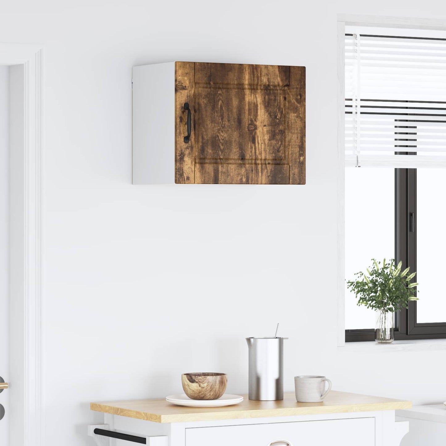 vidaXL Ντουλάπα Κουζίνας με ράφι Καπνιστό Δρύς 50 x 31 x 40 εκ.