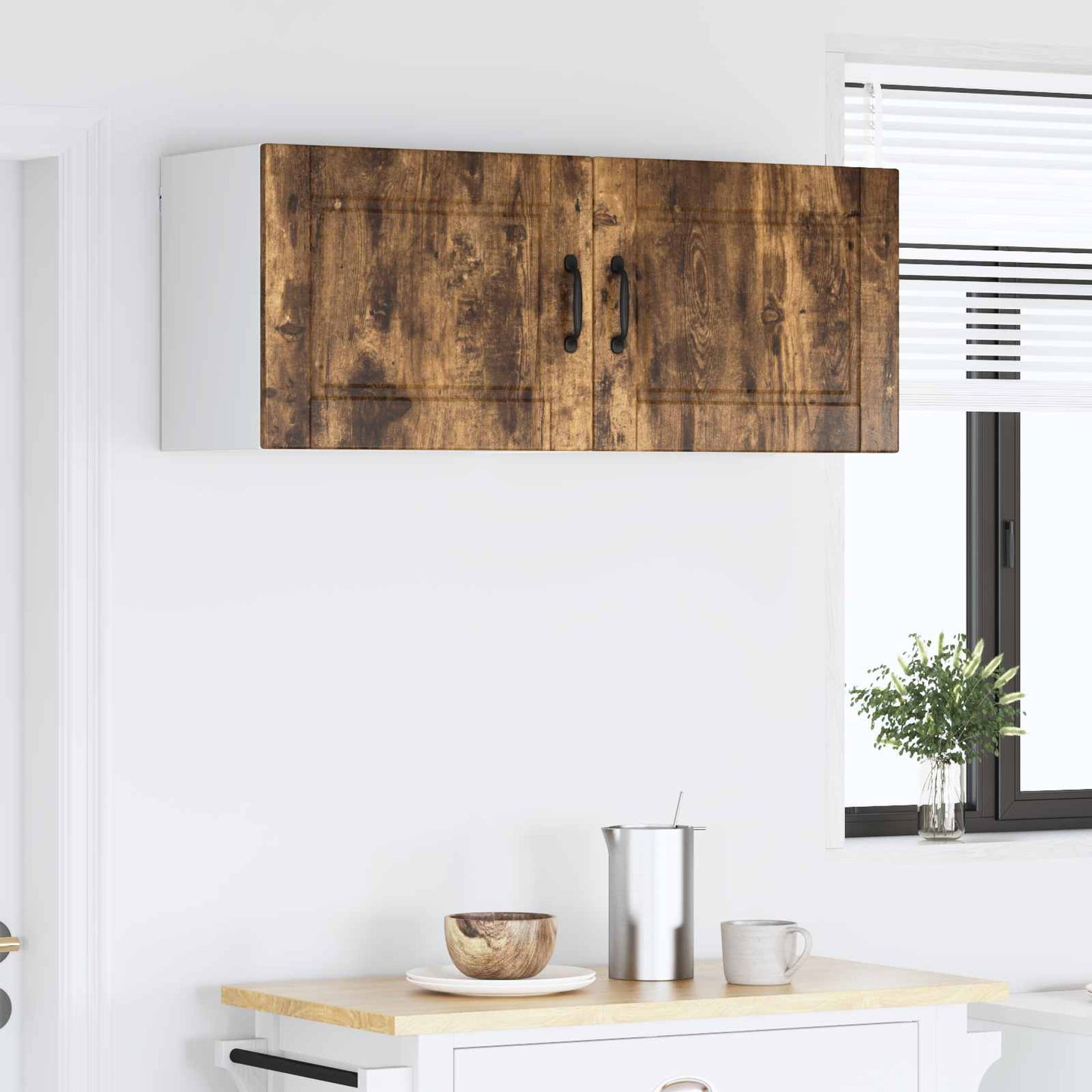 vidaXL Ντουλάπα Κουζίνας με ράφι 2 pcs Καπνιστό Δρύς 50 x 31 x 40 εκ.