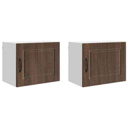 vidaXL Ντουλάπα Τοίχου PORTO 2 pcs Καφέ δρυς 50 x 31 x 40 εκ.