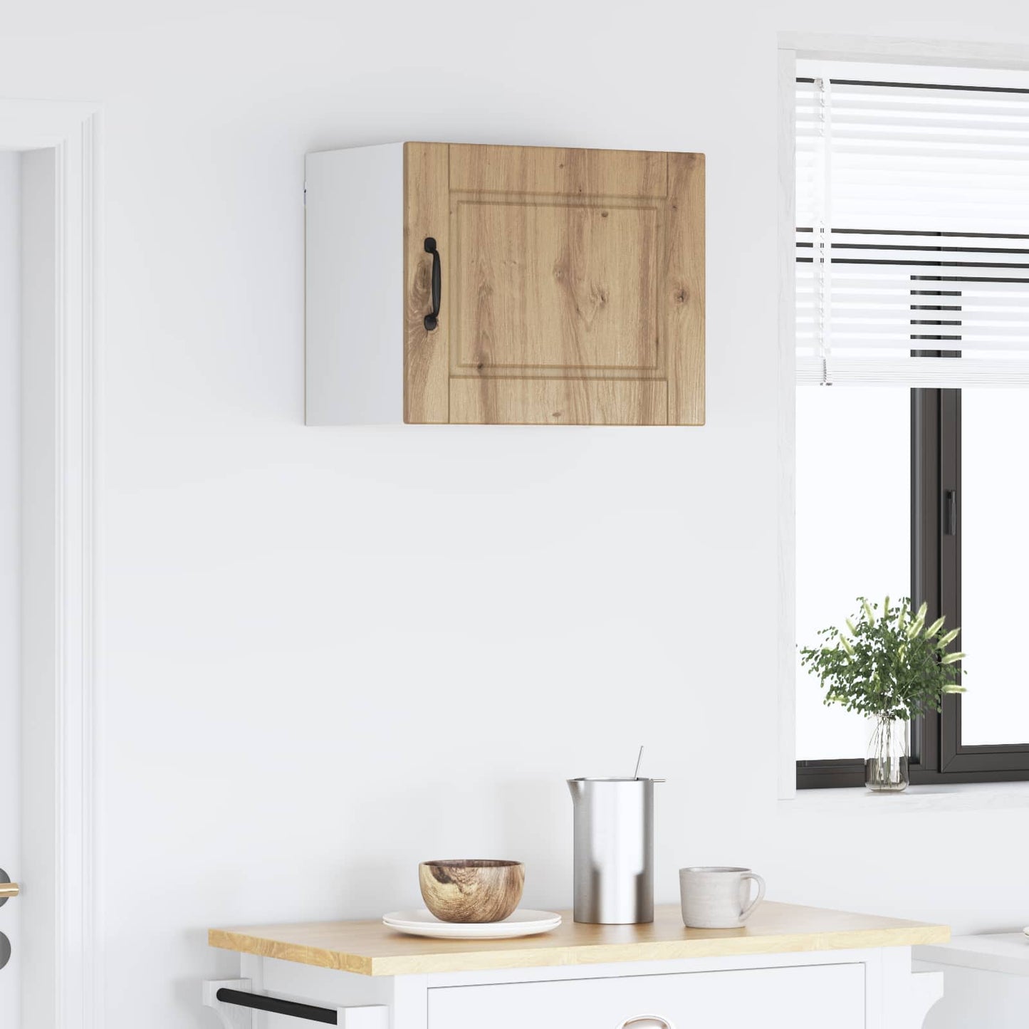 vidaXL Ντουλάπα Κουζίνας με ράφι με πόρτα Artisan Oak 50 x 31 x 40 εκ.