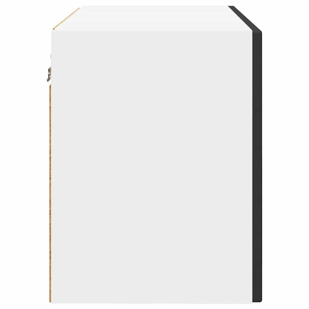 vidaXL Κρεμαστό ντουλάπι κουζίνας με ράφι Μαύρο 60 x 31 x 40 εκ