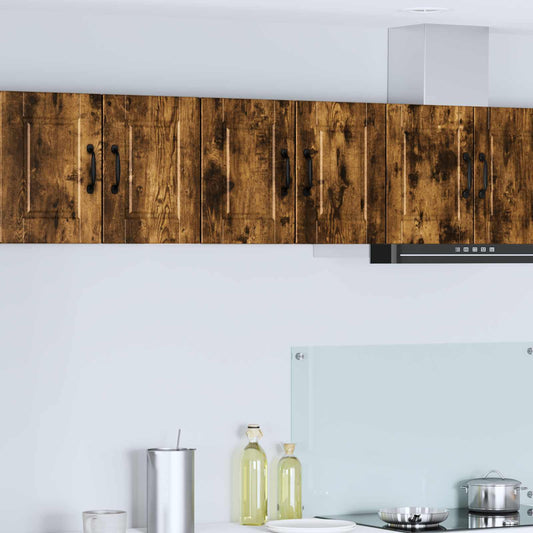 vidaXL Ντουλάπα Τοίχου PORTO Καπνιστό Δρύς 60 x 31 x 40 εκ