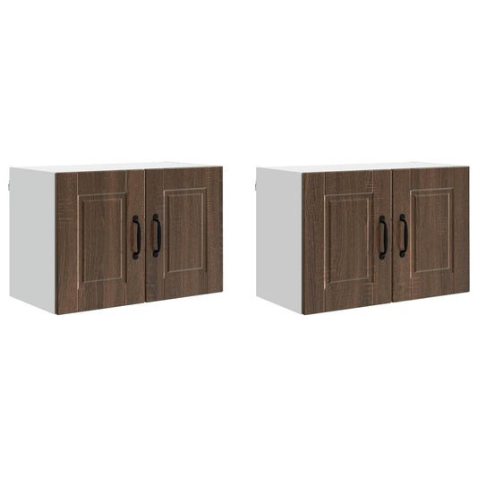 vidaXL Ντουλάπα Τοίχου PORTO 2 pcs Καφέ δρυς 60 x 31 x 40 εκ