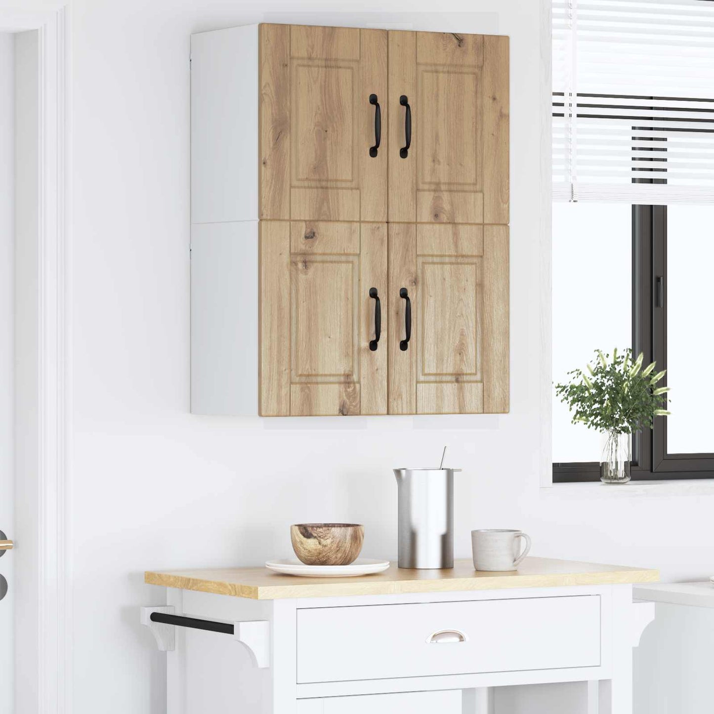 vidaXL Ντουλάπα Κουζίνας με ράφι 2 pcs Artisan Oak 60 x 31 x 40 εκ