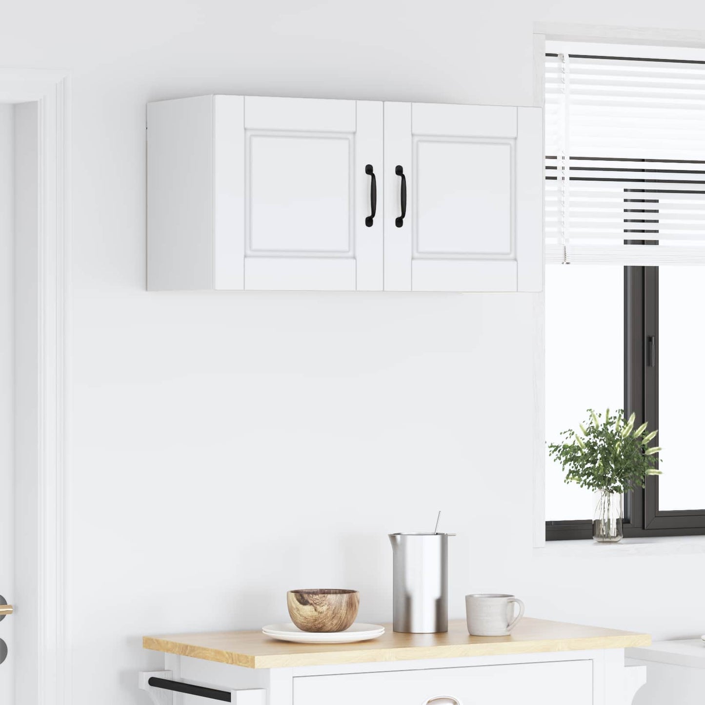 vidaXL Ντουλάπα Κουζίνας Λευκό 80 x 31 x 40 εκ Επεξεργασμένο ξύλο