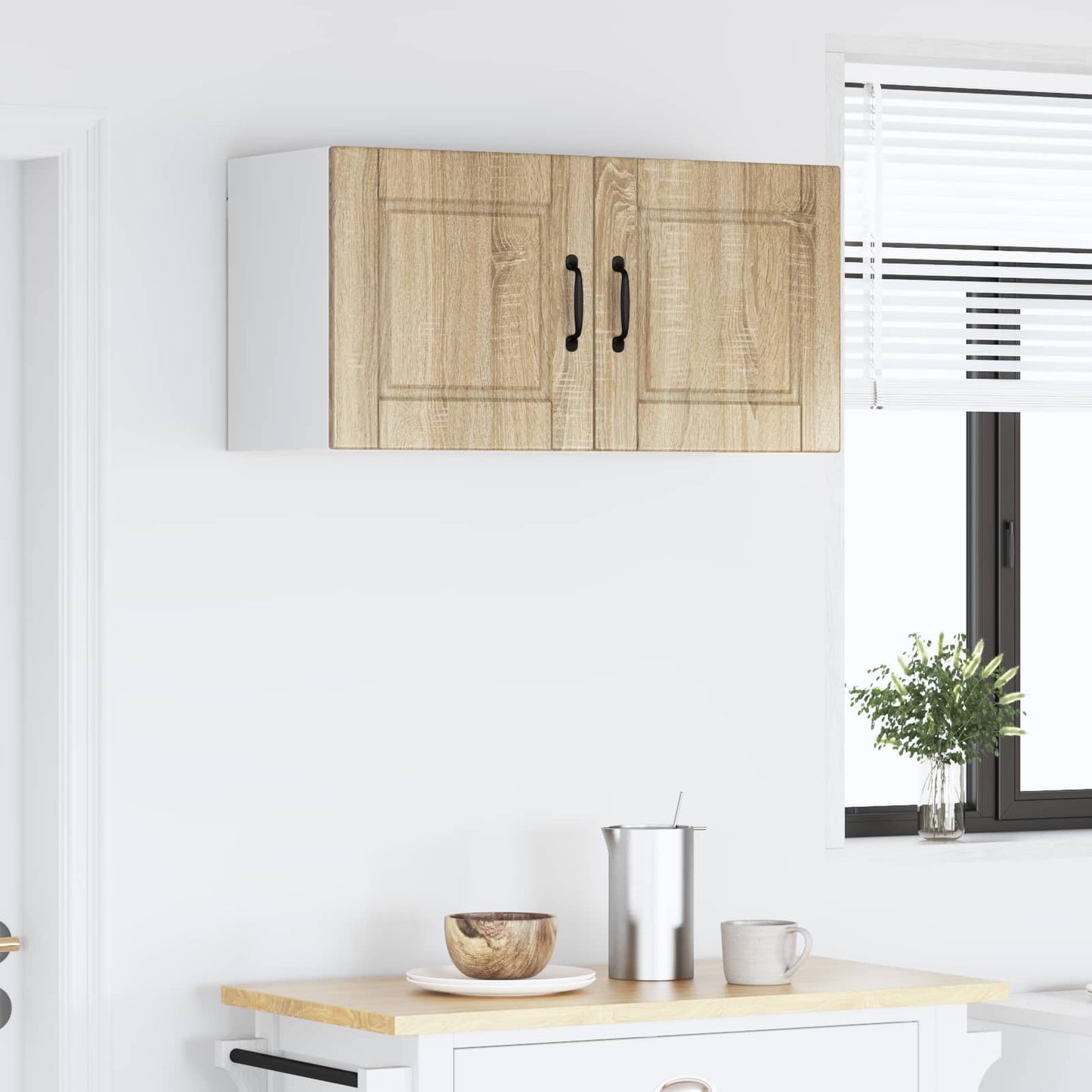 vidaXL Ντουλάπα Κουζίνας με ράφι Επιτοίχιο Δρύς Sonoma 80 x 31 x 40 εκ