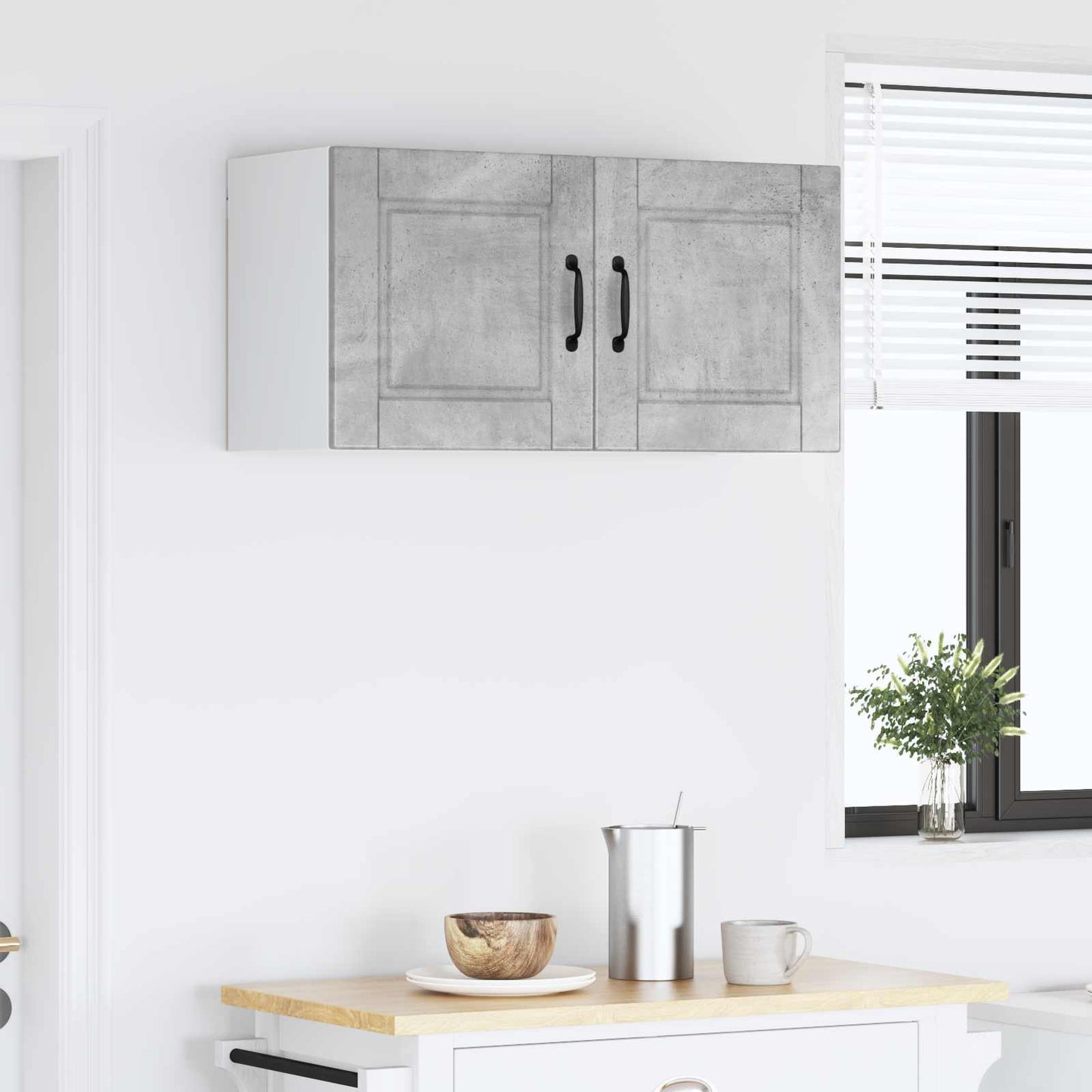 vidaXL Ντουλάπα Κουζίνας με ράφι Σκυρόδεμα Γκρι 80 x 31 x 40 εκ