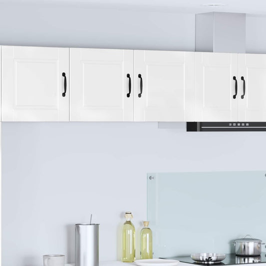 vidaXL Ντουλάπα Κουζίνας με ράφι Υψηλής γυαλάδας λευκό 80 x 31 x 40 εκ