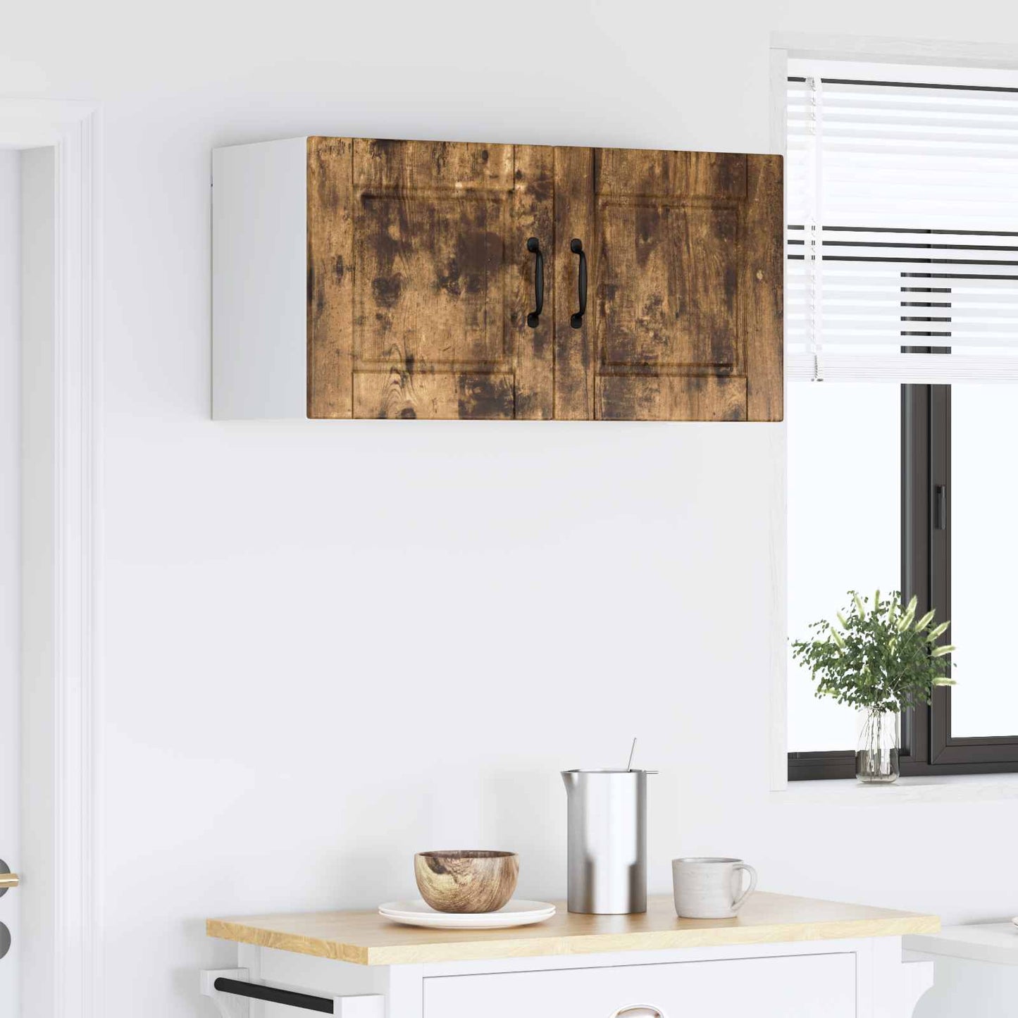 vidaXL Ντουλάπα Κουζίνας με ράφι Καπνιστό Δρύς 80 x 31 x 40 εκ