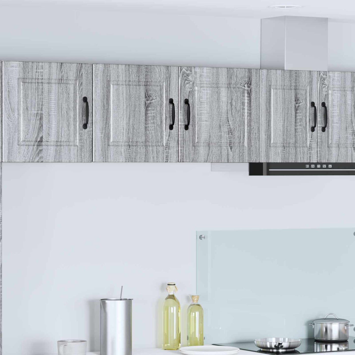 vidaXL Ντουλάπα Κουζίνας με ράφι Γκρίζο Σονομα 80 x 31 x 40 εκ