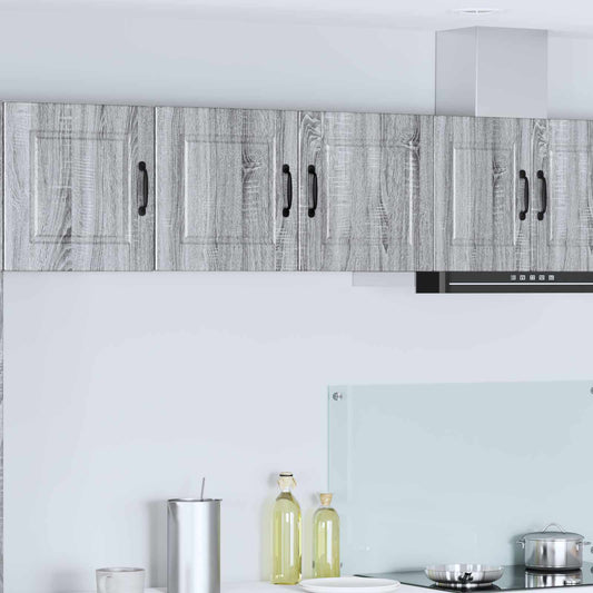 vidaXL Ντουλάπα Κουζίνας με ράφι Γκρίζο Σονομα 80 x 31 x 40 εκ