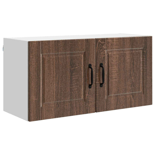vidaXL Ντουλάπα Τοίχου PORTO Καφέ δρυς 80 x 31 x 40 εκ