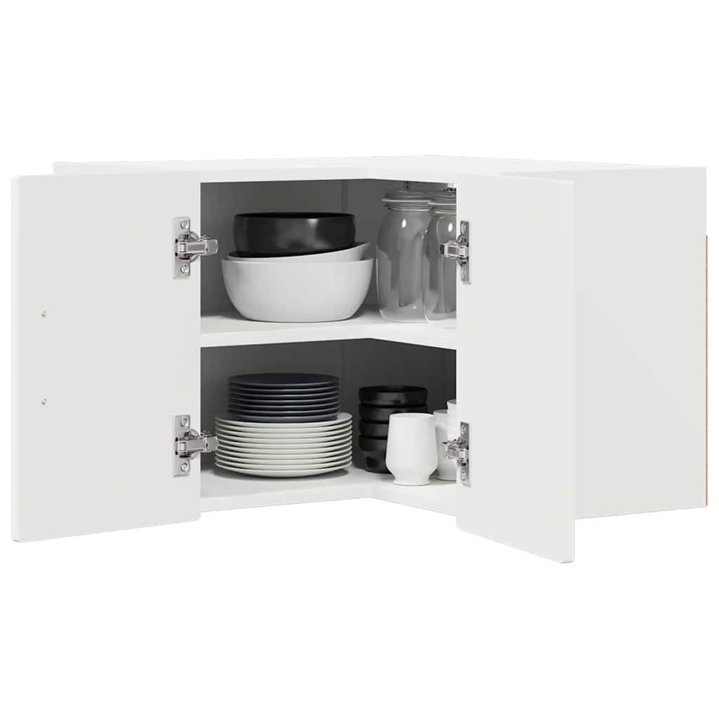 vidaXL Ντουλάπα Κουζίνας Λευκό 57 x 57 x 40 εκ. Επεξεργασμένο ξύλο