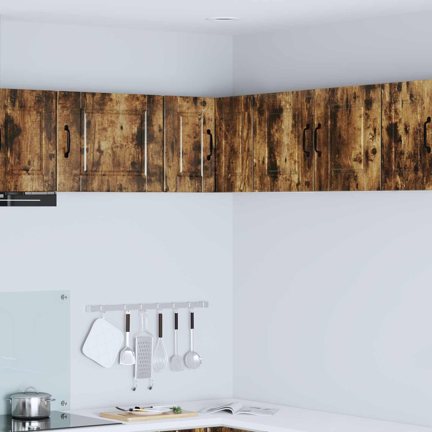 vidaXL Ντουλάπα Κουζίνας με ράφι Καπνιστό Δρύς 57 x 57 x 40 εκ.