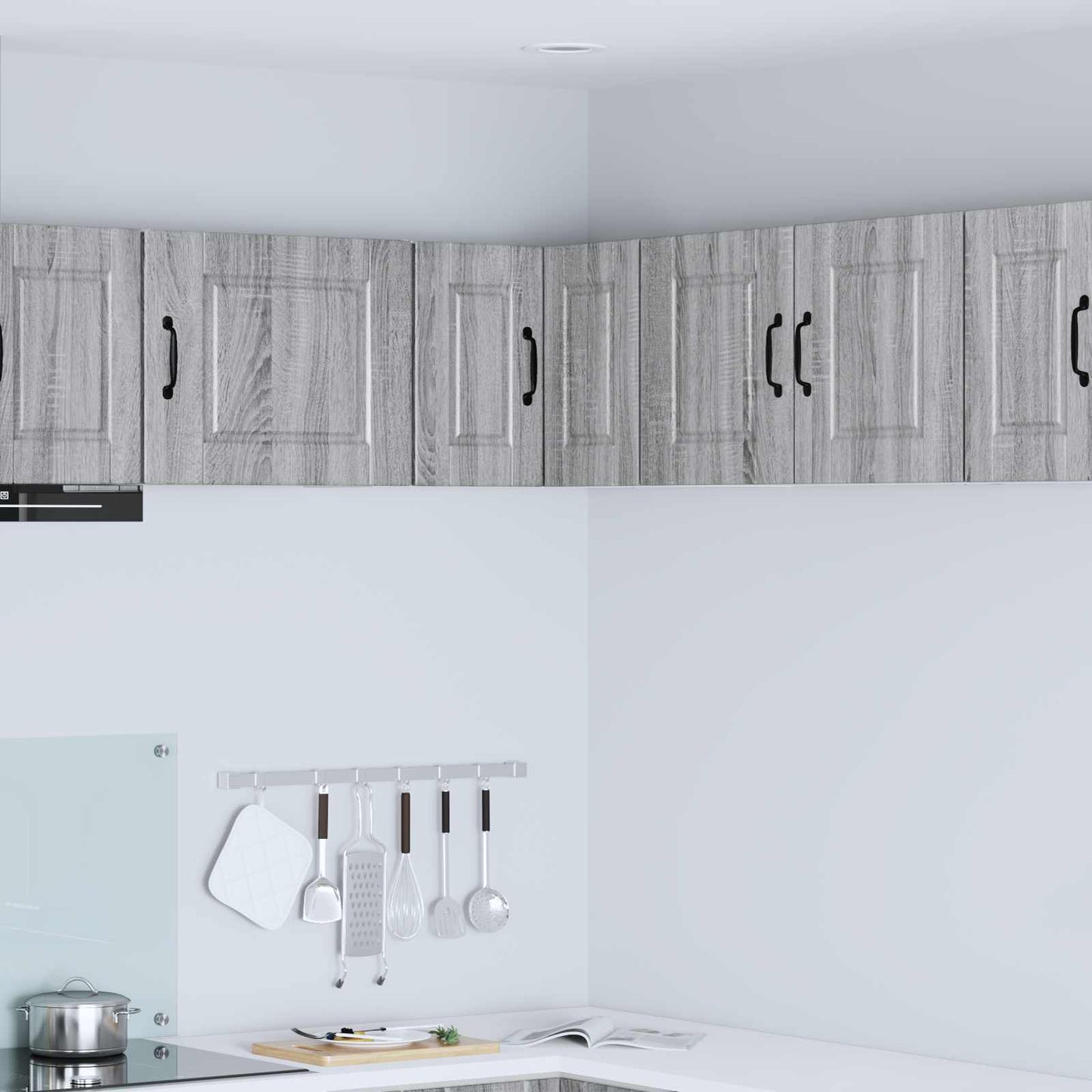 vidaXL Ντουλάπα Κουζίνας με ράφι Γκρίζο Σονομα 57 x 57 x 40 εκ.