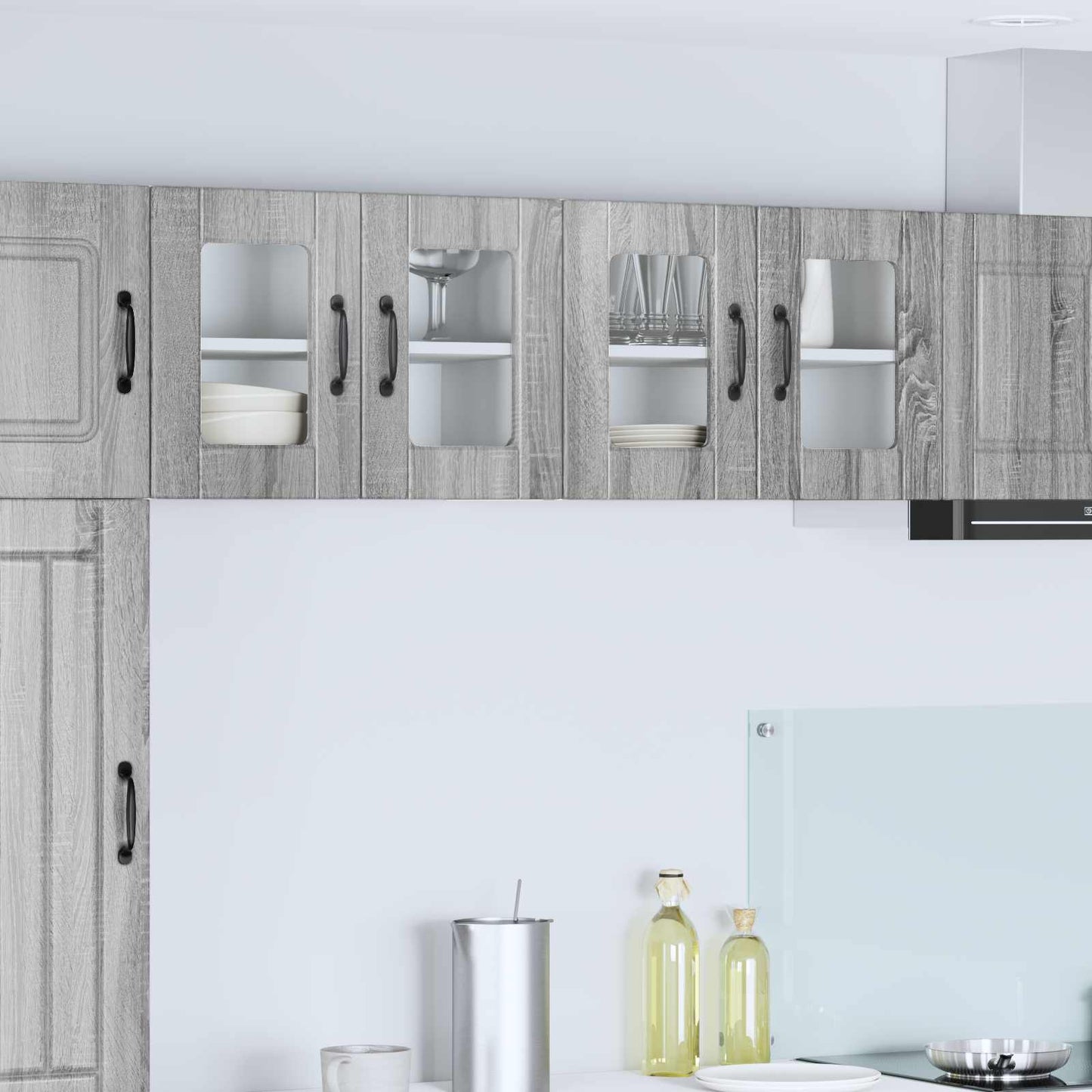 vidaXL Ραφιέρα τοίχου Γκρίζο Σονομα 60 x 31 x 40 εκ Επεξεργασμένο ξύλο