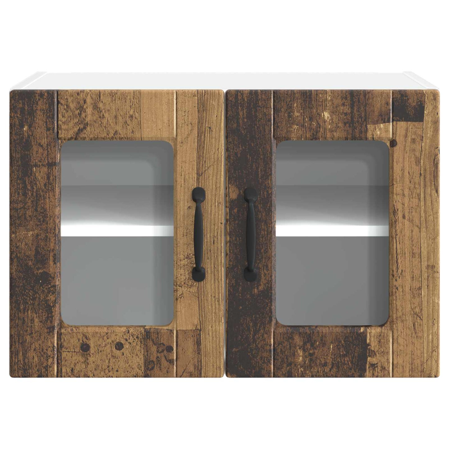 vidaXL Ντουλάπα Κουζίνας με ράφι 2 pcs Παλιό ξύλο 60 x 31 x 40 εκ