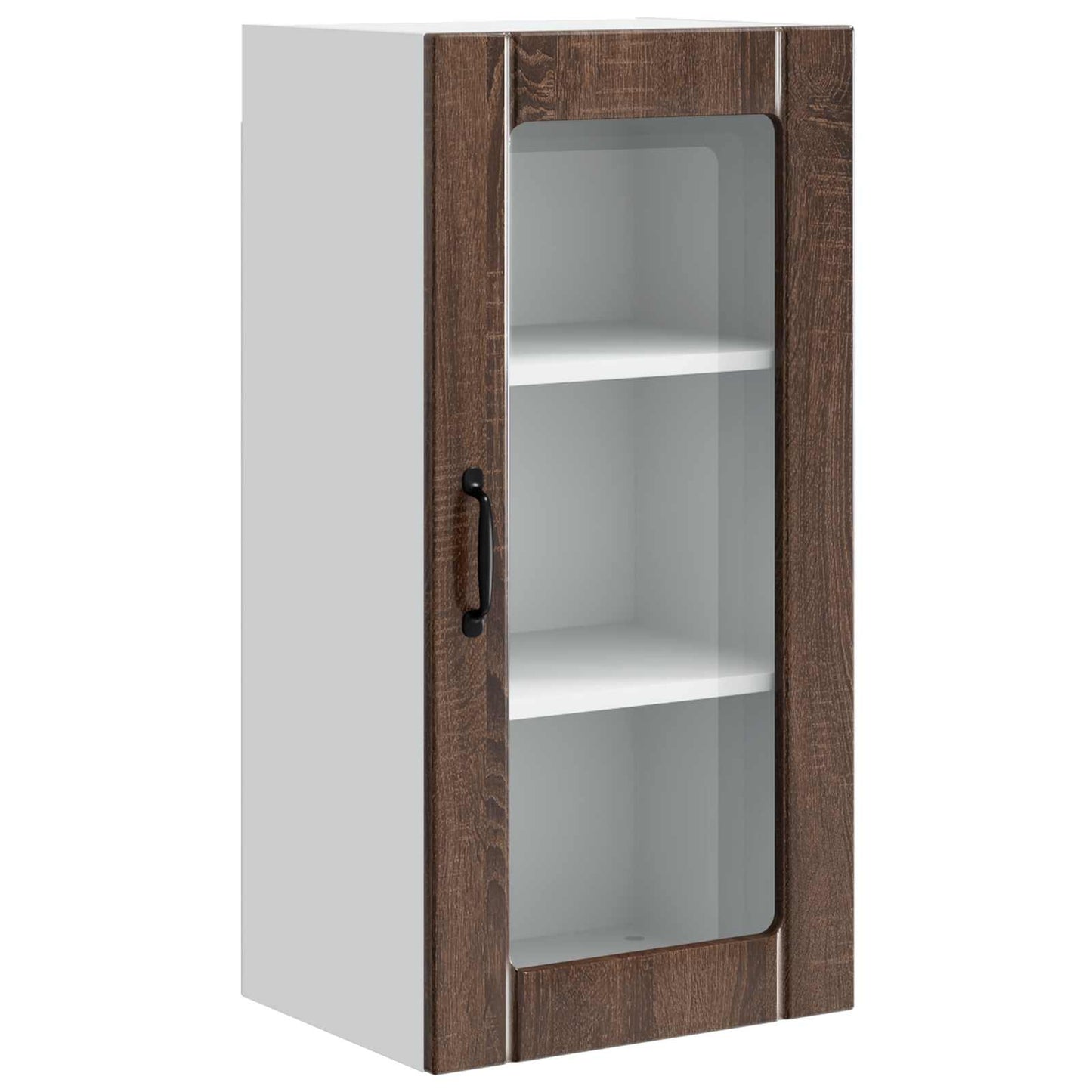 vidaXL Ραφιέρα τοίχου 2 pcs Καφέ δρυς 40 x 31 x 80 εκ.