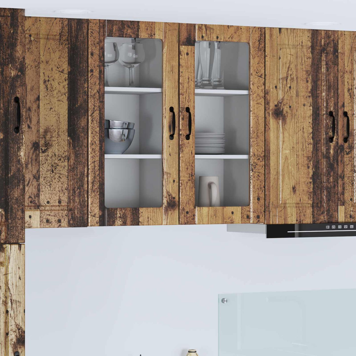 vidaXL Ραφιέρα τοίχου Παλιό ξύλο 40 x 31 x 80 εκ. Επεξεργασμένο ξύλο