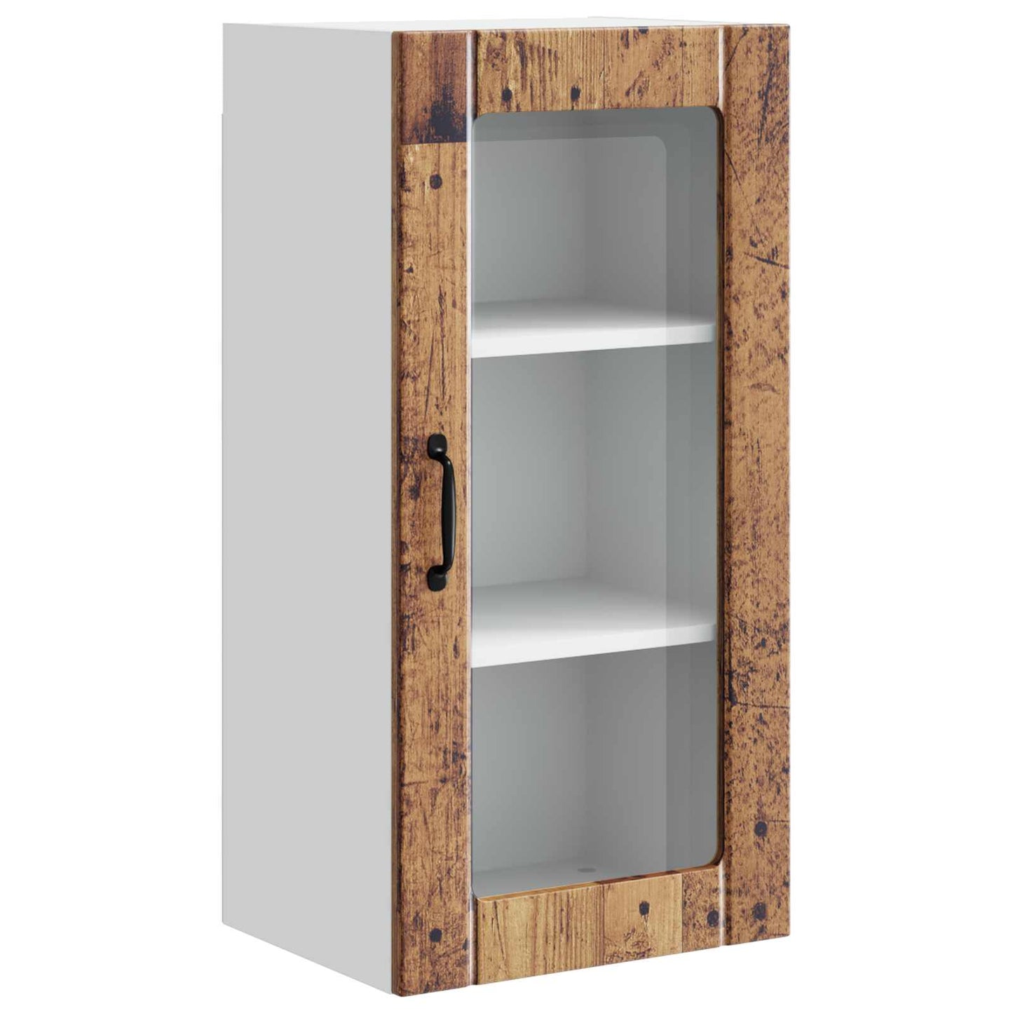 vidaXL Ραφιέρα τοίχου 2 pcs Παλιό ξύλο 40 x 31 x 80 εκ.