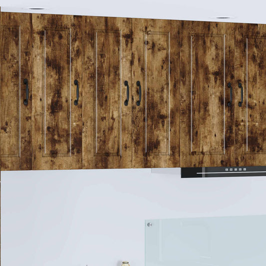 vidaXL Ντουλάπα Τοίχου PORTO 2 pcs Καπνιστό Δρύς 30 x 31 x 80 εκ.