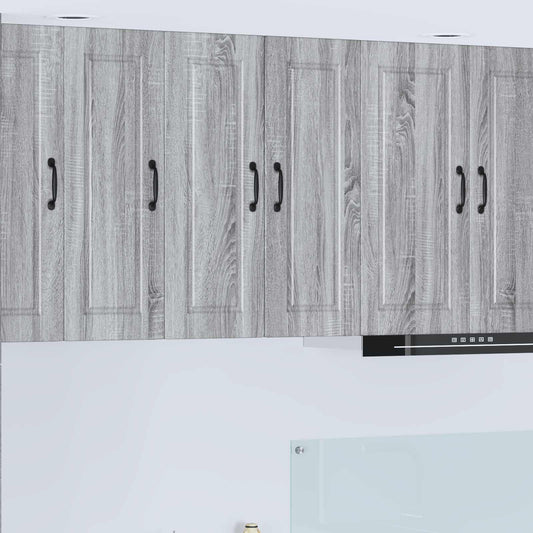 vidaXL Ντουλάπα Κουζίνας με ράφι Γκρίζο Σονομα 30 x 31 x 80 εκ.