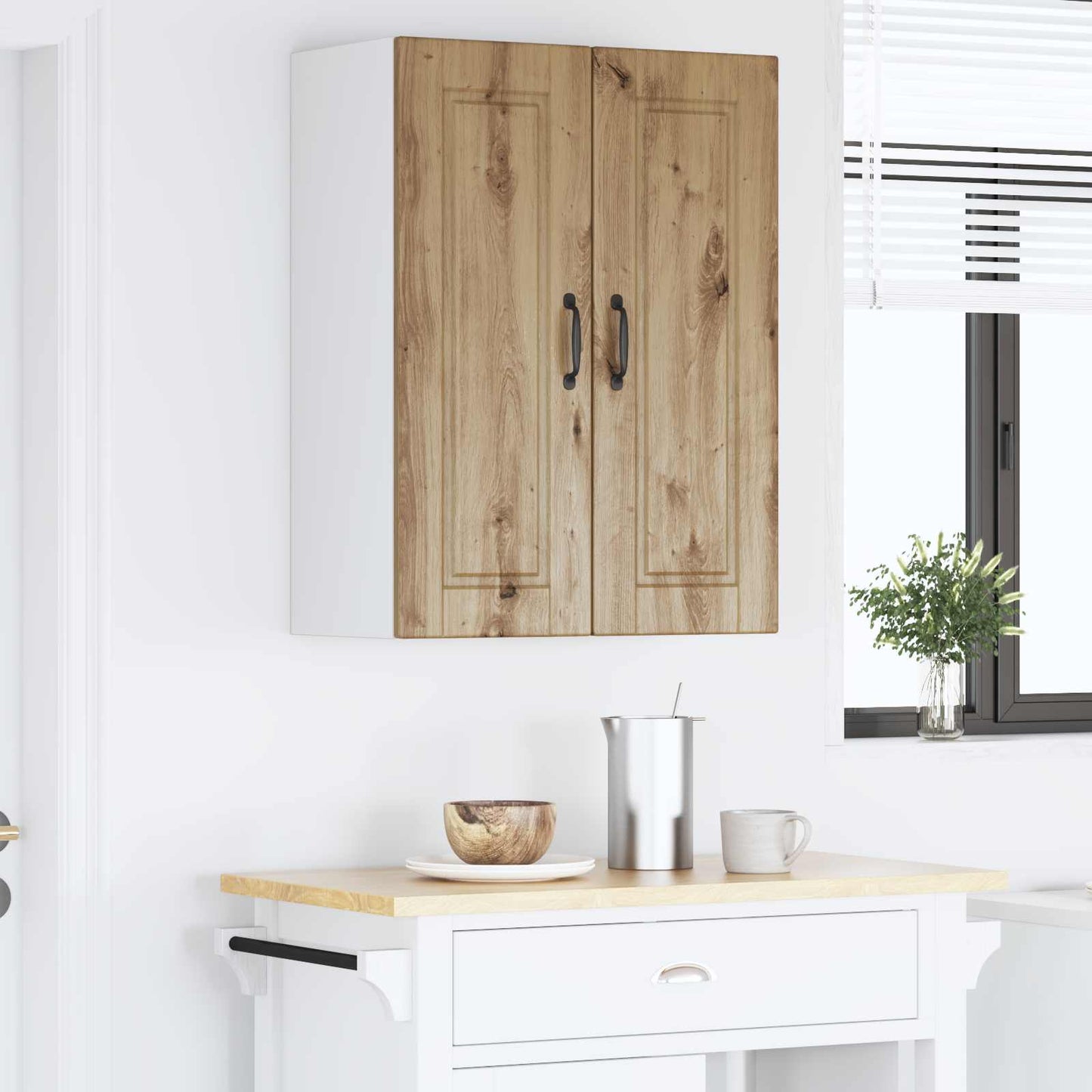 vidaXL Ντουλάπα Κουζίνας με ράφι 2 pcs Artisan Oak 30 x 31 x 80 εκ.