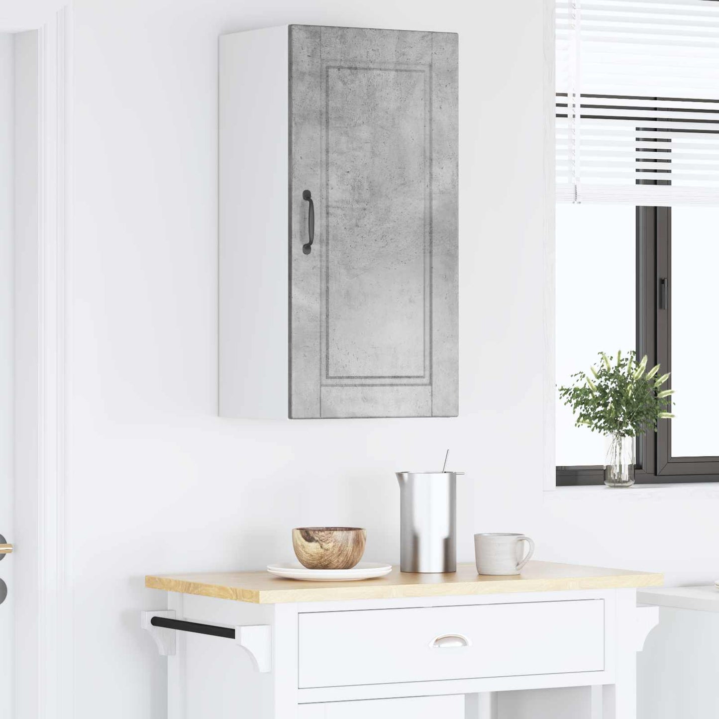 vidaXL Ντουλάπα Κουζίνας με ράφι Σκυρόδεμα Γκρι 40 x 31 x 80 εκ.