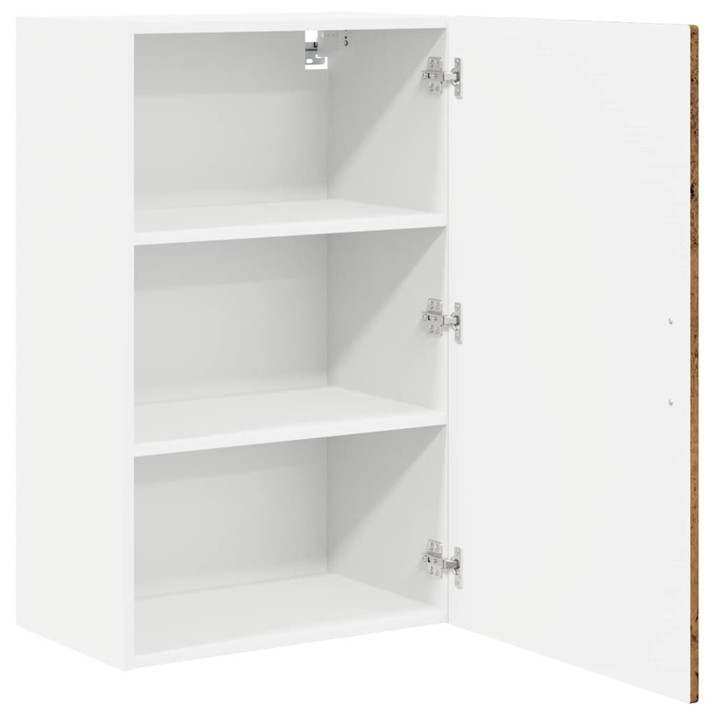 vidaXL Ντουλάπα Κουζίνας με ράφι Επιτοίχιο Παλιό ξύλο 50 x 31 x 80 εκ.