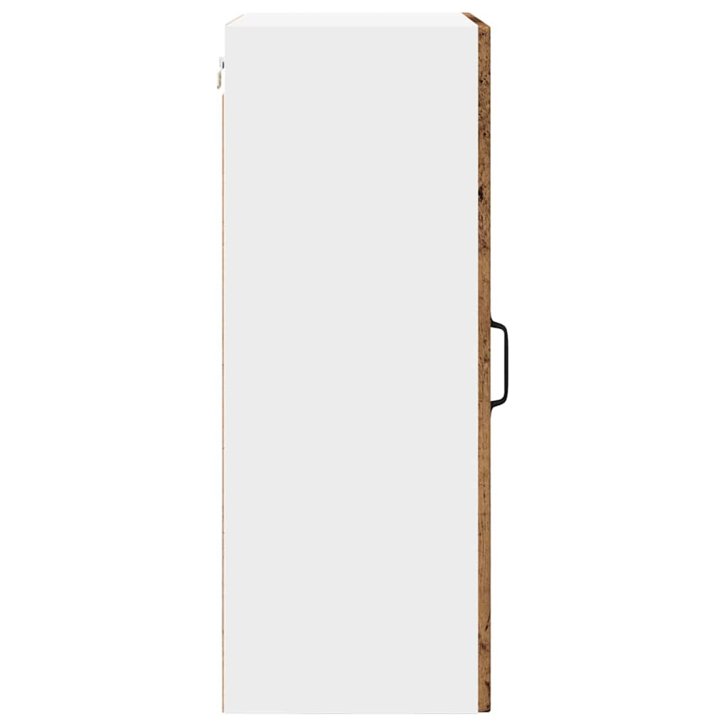 vidaXL Ντουλάπα Κουζίνας με ράφι Επιτοίχιο Παλιό ξύλο 50 x 31 x 80 εκ.