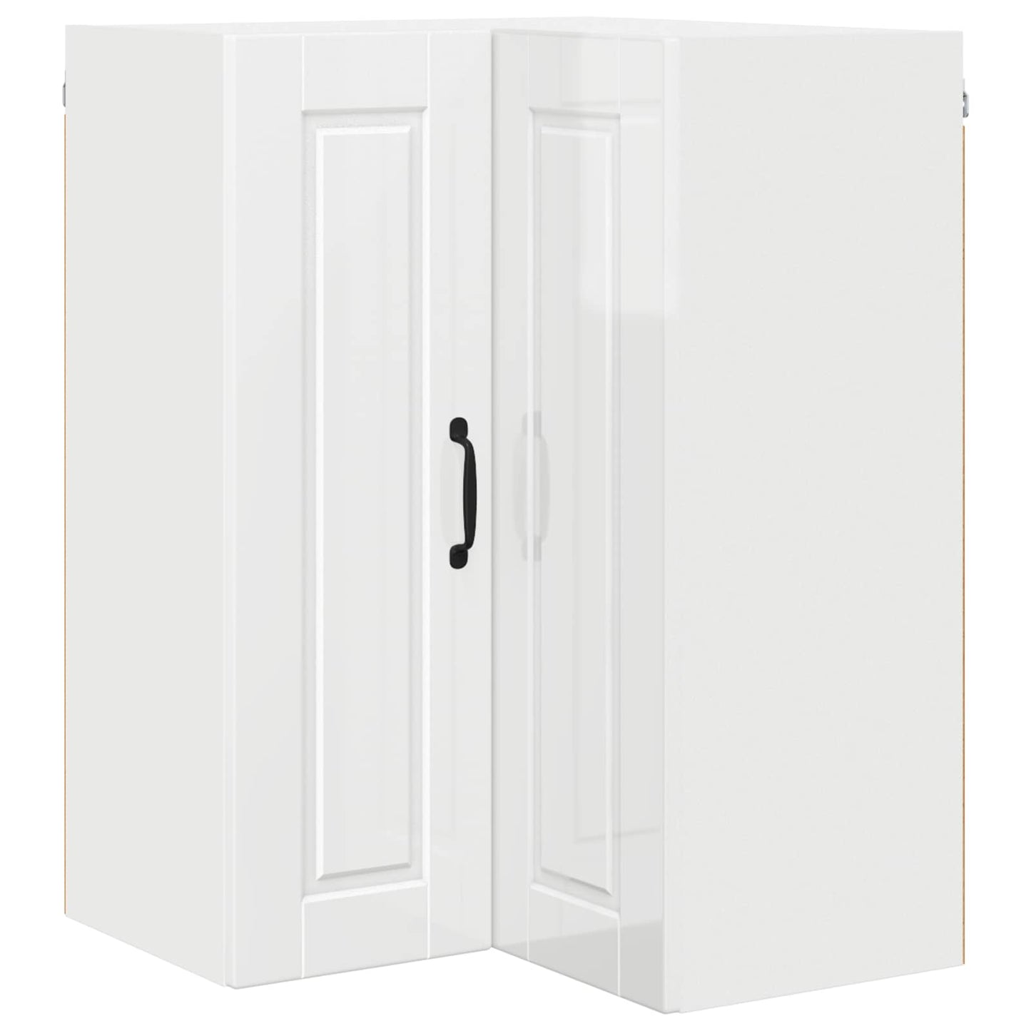 vidaXL Ντουλάπα Κουζίνας Υψηλής γυαλάδας λευκό 57 x 57 x 80 εκ.