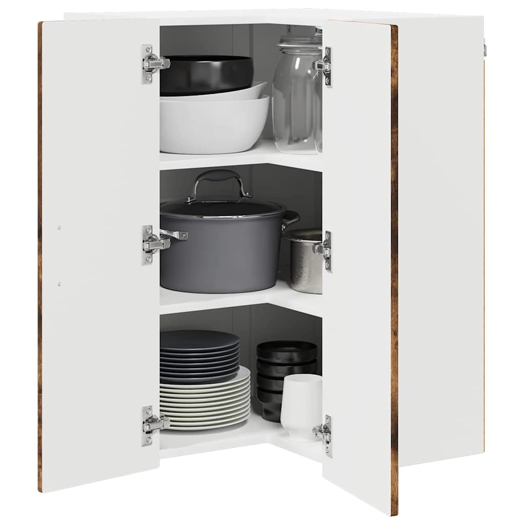 vidaXL Ντουλάπα Κουζίνας με ράφι Καπνιστό Δρύς 57 x 57 x 80 εκ.