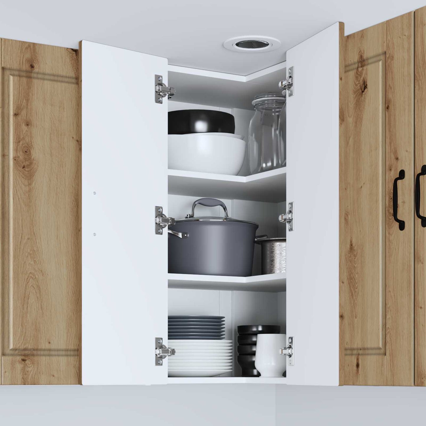 vidaXL Ντουλάπα Κουζίνας με ράφι με πόρτα Artisan Oak 57 x 57 x 80 εκ.